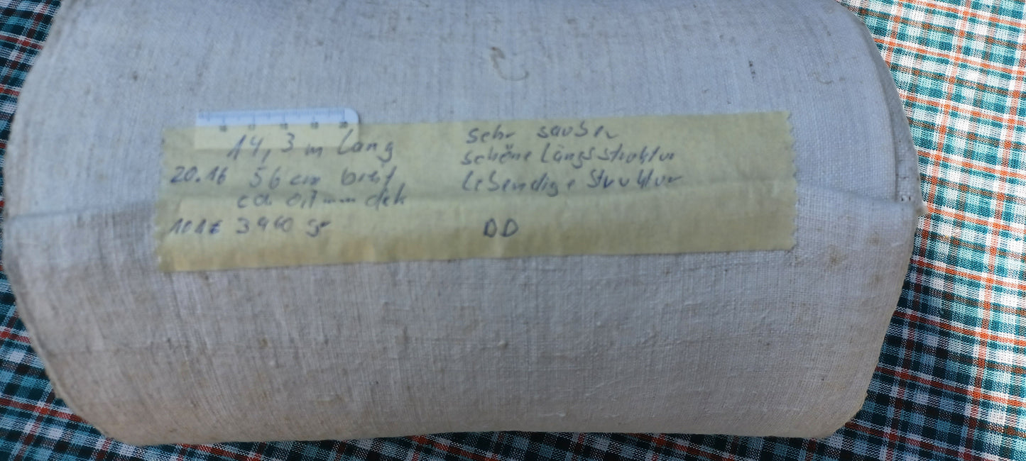 20.16 (14,3m x 0,56m x 0,7mm) Leinenballen Leinen Landhaus Leinenstoff Bauernleinen