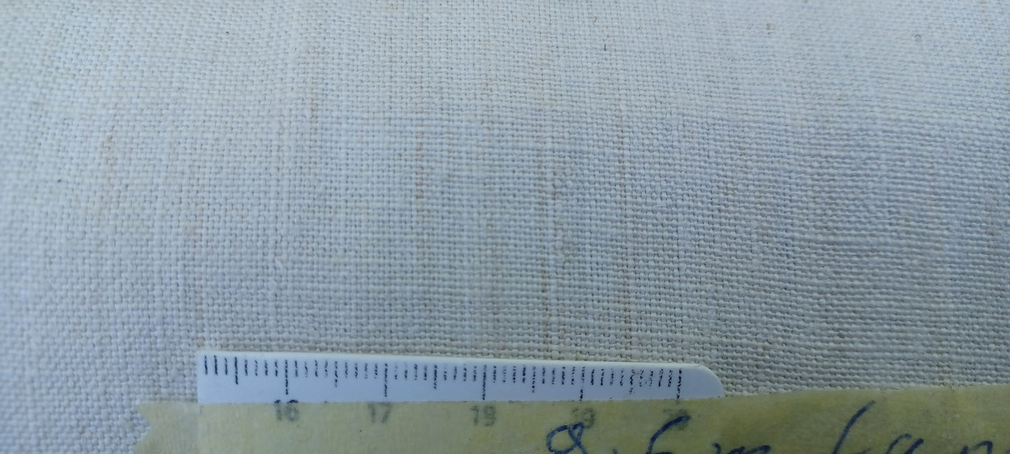 21.08 (9,6m x 0,72m x 0,65mm) Altes Bauern Leinen Landhaus Leinenstoff Leinenballen