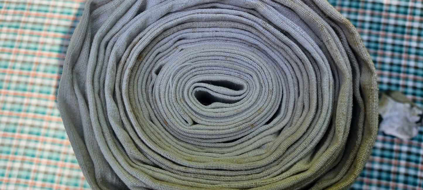 21.13 (8m x 0,68m x 0,65mm) Altes Bauern Leinen Landhaus Leinenstoff Leinenballen