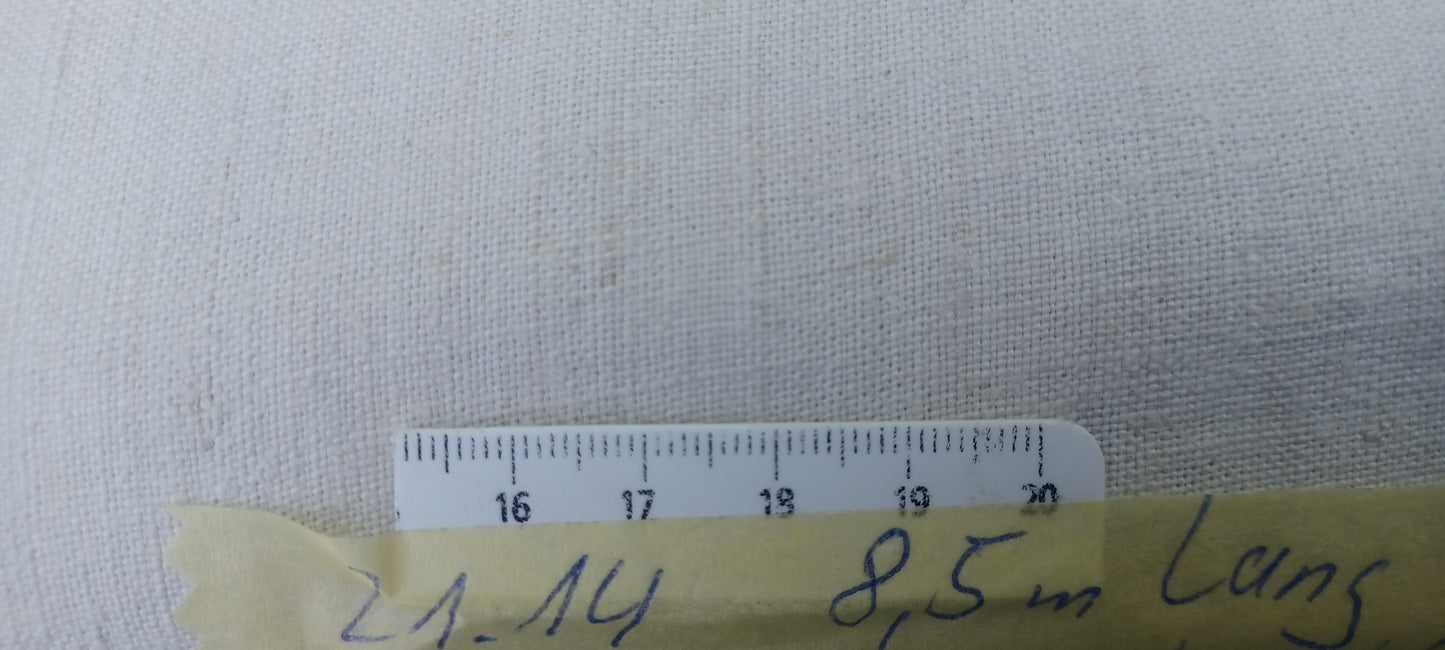 21.14 (8,5m x 0,64m x 0,6mm) Altes Bauern Leinen Landhaus Leinenstoff Leinenballen
