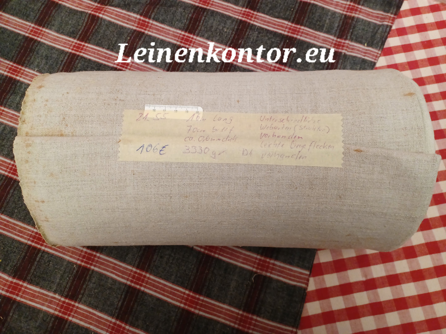 21.55 (16m x 0,70m x 0,6mm) Bauernleinen Linnen Leinenballen Leinen Landhaus Leinenstoff