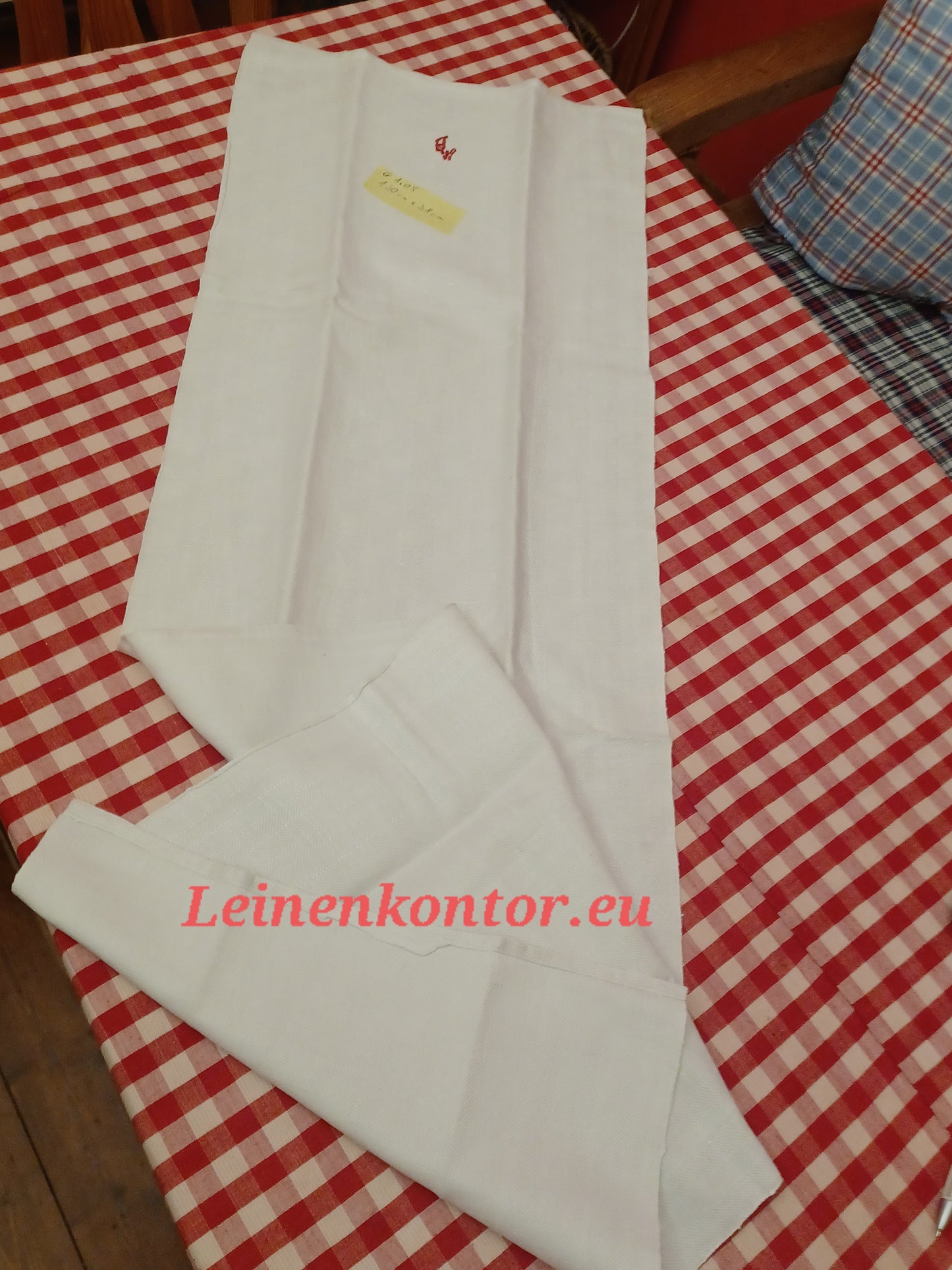 G1.05 (130cm x 38cm) Geschirrhandtuch Altes Bauern Leinen Landhaus Leinenstoff Leinenhandtücher