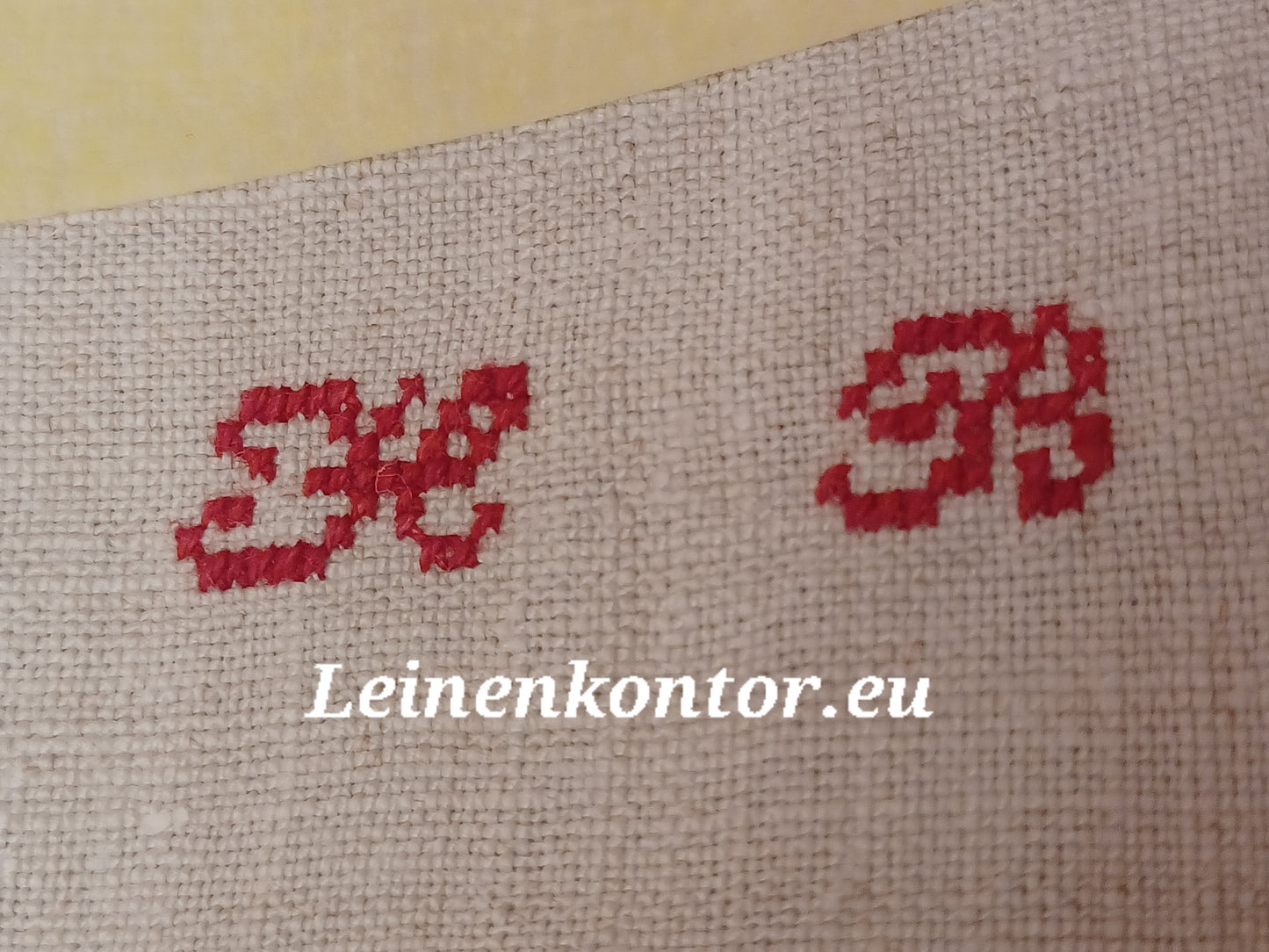 G1.06 (130cm x 28cm) Geschirrhandtuch Altes Bauerleinen Landhaus Leinenstoff Leinenhandtücher