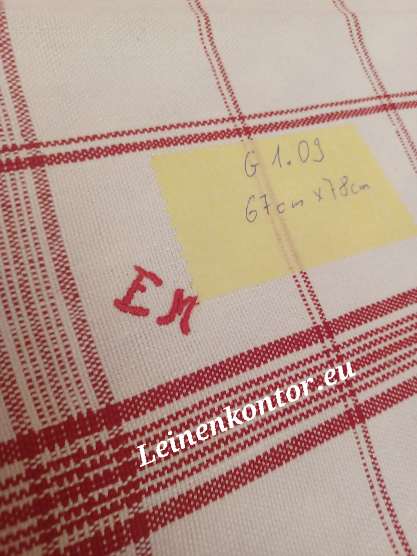 G1.09 (67cm x 78cm) Geschirrhandtuch Altes Bauerleinen Landhaus Leinenstoff Leinenhandtücher