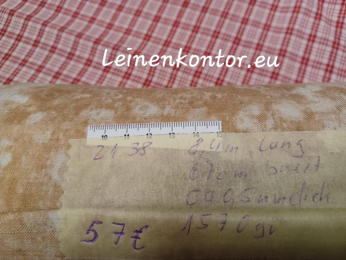 21.38 (8,4m x 0,67m x 0,5mm) Bauernleinen Linnen Leinenballen Leinen Landhaus Leinenstoff