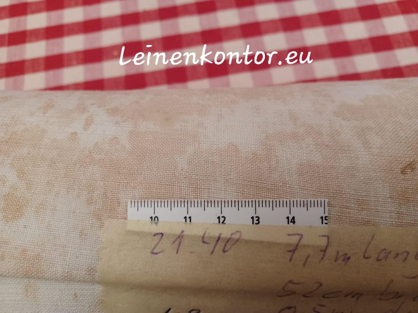 21.40 (7,7m x 0,52m x 0,5mm) Bauernleinen Linnen Leinenballen Leinen Landhaus Leinenstoff