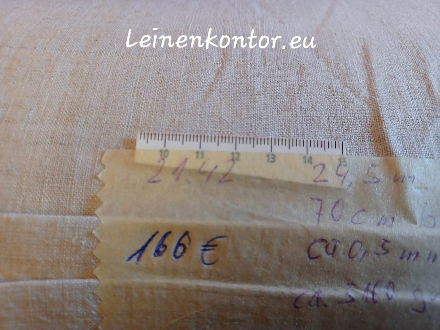 21.42 (24,5m x 0,7m x 0,5mm) Bauernleinen Linnen Leinenballen Leinen Landhaus Leinenstoff