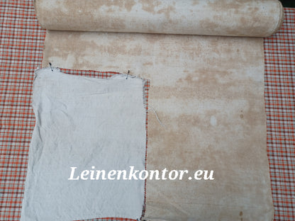 27.62 (9m x 0,65m x 0,5mm) Altes Bauernleinen Landhaus Leinenstoff Leinenballen