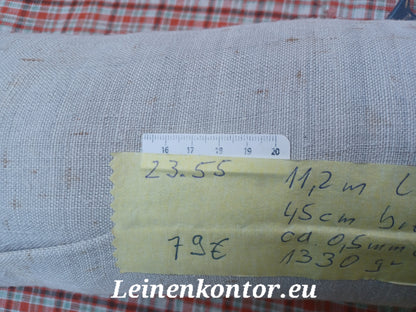 23.55 (11,2m x 0,45m x 0,5mm) Altes Bauernleinen Landhaus Leinenstoff Leinenballen
