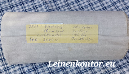 27.87 (8,4m x 0,65m x 0,8mm) Altes Bauernleinen Landhaus Leinenstoff Leinenballen