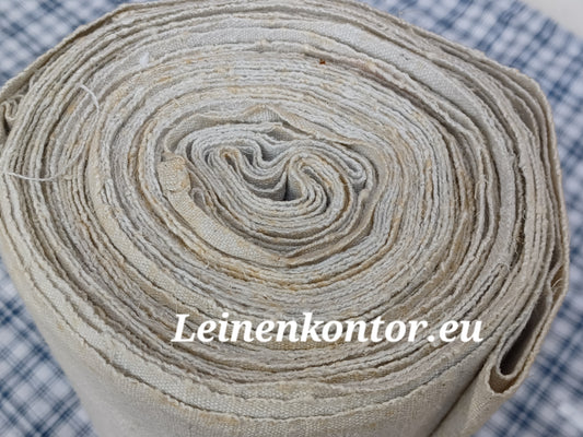 27.89 (8m x 0,65m x 0,6mm) Altes Bauernleinen Landhaus Leinenstoff Leinenballen