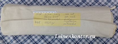 27.78 (5,9m x 0,75m x 0,4mm) Altes Bauernleinen Landhaus Leinenstoff Leinenballen