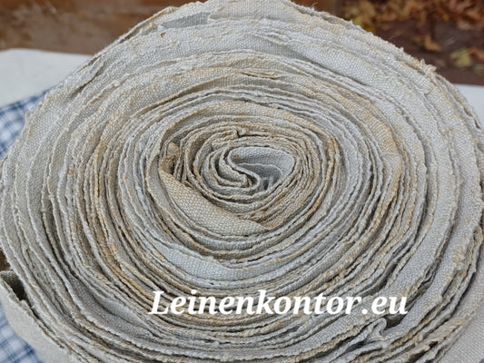 27.76 (10,3m x 0,80m x 0,6mm) Altes Bauernleinen Landhaus Leinenstoff Leinenballen