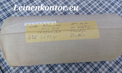 27.88 (8,3m x 0,61m x 0,9mm) Altes Bauernleinen Landhaus Leinenstoff Leinenballen