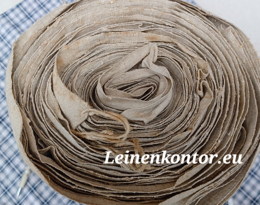 27.83 (18m x 0,67m x 0,5mm) Altes Bauernleinen Landhaus Leinenstoff Leinenballen
