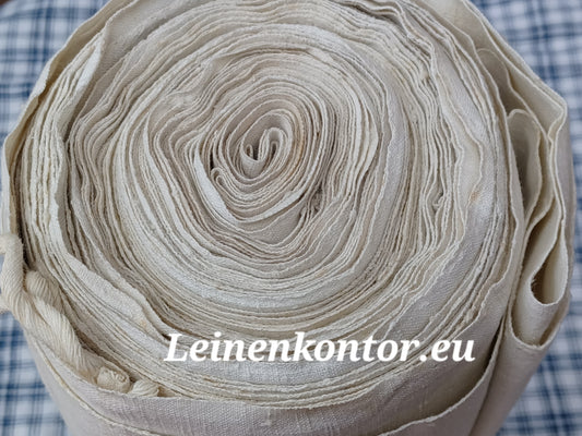 27.67 (12m x 0,71m x 0,5mm) Altes Bauernleinen Landhaus Leinenstoff Leinenballen