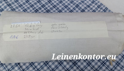 27.56 (15,6m x 0,73m x 0,5mm) Altes Bauernleinen Landhaus Leinenstoff Leinenballen