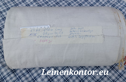 24.65 (21,6m x 0,66m x 0,45mm) Altes Bauernleinen Landhaus Leinenstoff Leinenballen