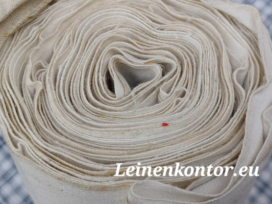 27.60 (5,5m x 0,69m x 0,5mm) Halbleinen Altes Bauernleinen Landhaus Leinenstoff Leinenballen