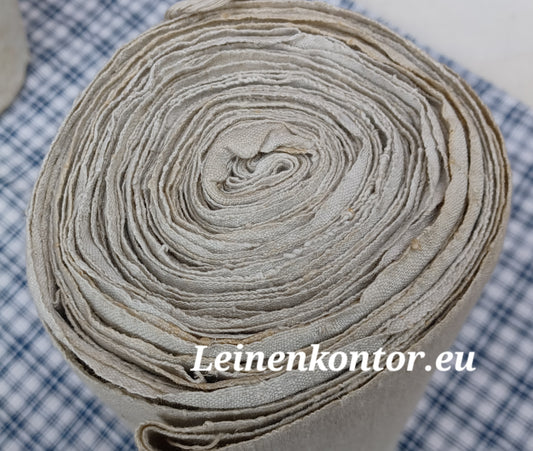 27.62 (9m x 0,65m x 0,5mm) Altes Bauernleinen Landhaus Leinenstoff Leinenballen