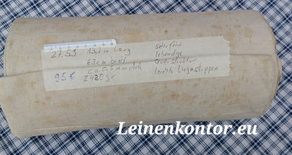 27.59 (13,2m x 0,63m x 0,5mm) Altes Bauernleinen Landhaus Leinenstoff Leinenballen