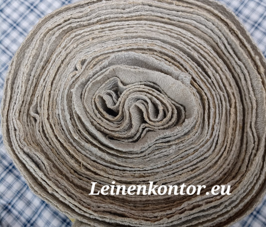 27.86 (7m x 0,46m x 1,1mm) Halbleinen Altes Bauernleinen Landhaus Leinenstoff Leinenballen
