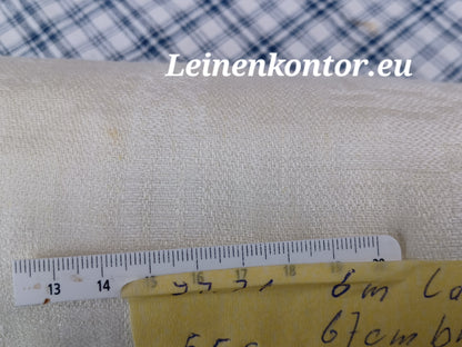 27.71 (6m x 0,67m x 0,4mm) Leinen Damast Altes Bauern Leinen Landhaus Leinenstoff Leinenballen
