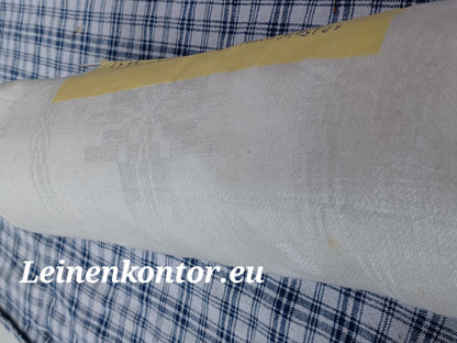 27.71 (6m x 0,67m x 0,4mm) Leinen Damast Altes Bauern Leinen Landhaus Leinenstoff Leinenballen