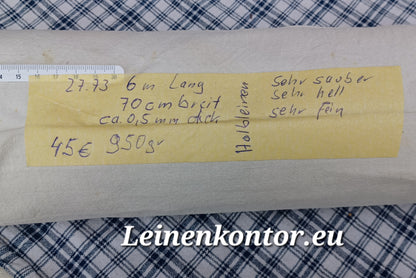 27.73 (6m x 0,70m x 0,5mm) Altes Bauern Leinen Landhaus Leinenstoff Leinenballen