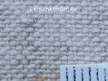 Leinenballen Vergrößerung Textur mit Millimetermaß