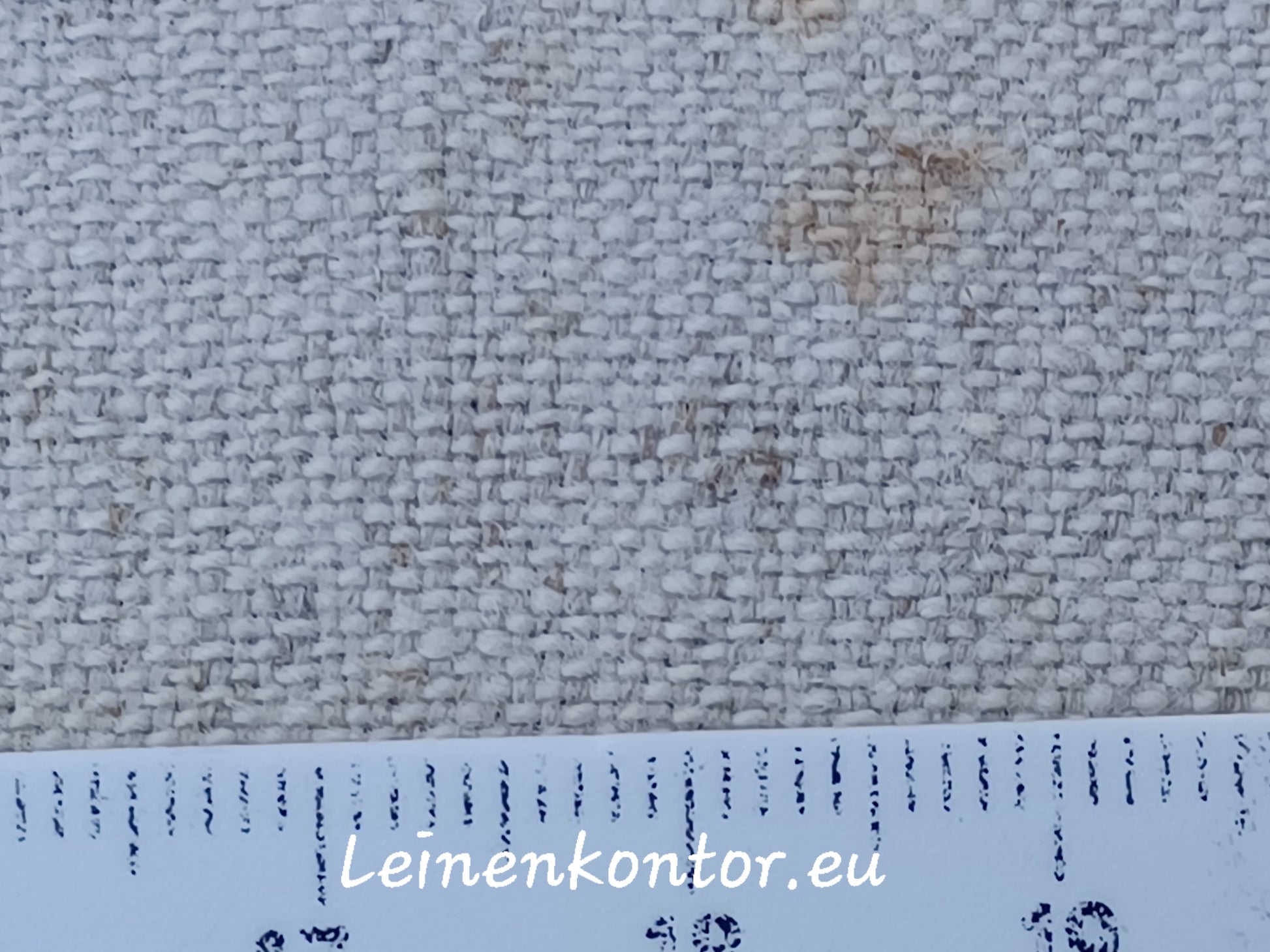 Leinenballen mit Millimeterskala 13 Fäden auf ein cm.