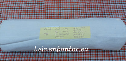 Leinenballen in Vollansicht und Etikett (Beschreibung)