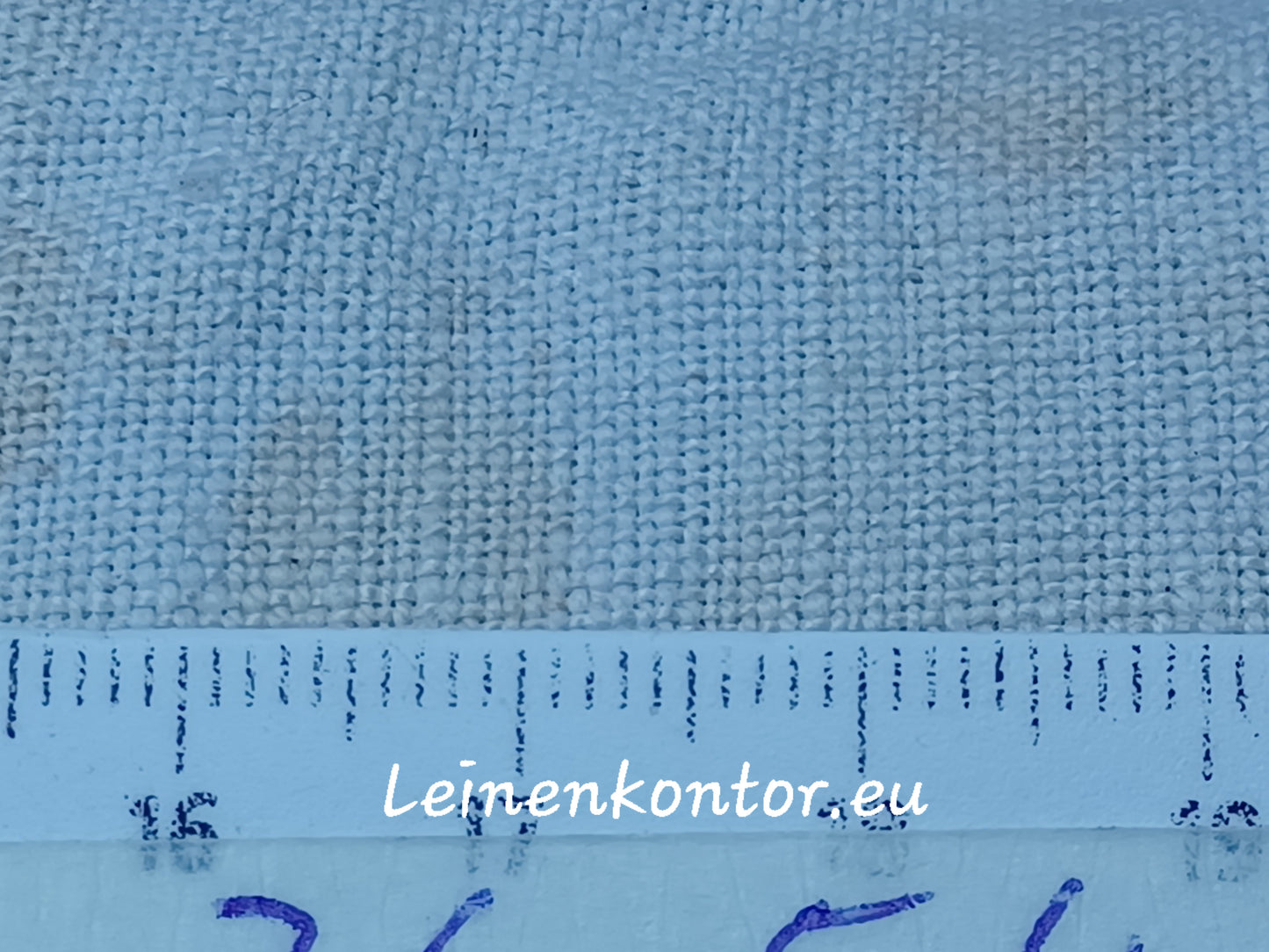 Leinenballen Textur mit Millimetermaß