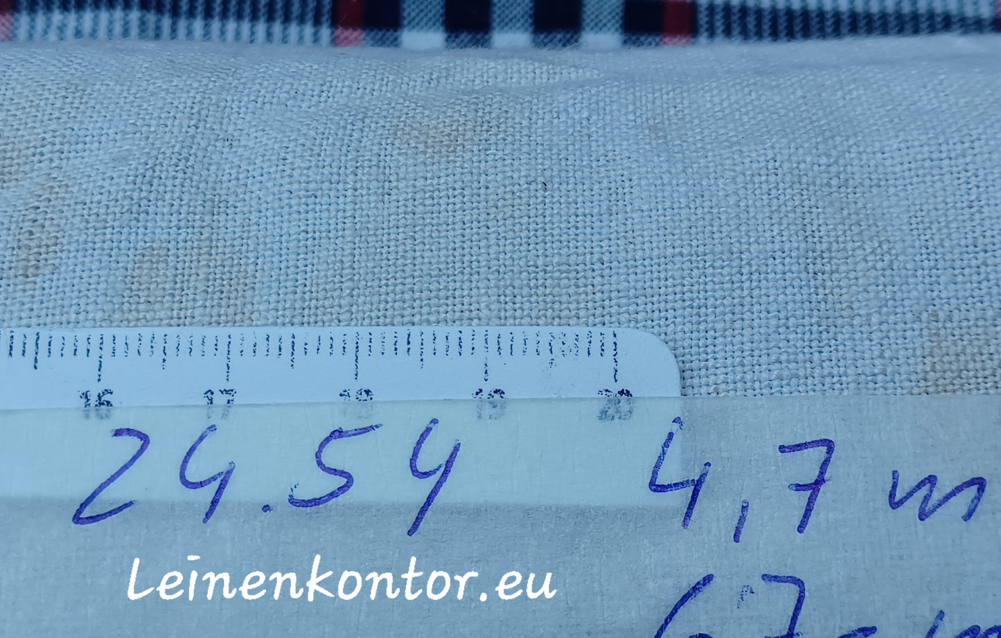 Leinenballen Textur mit Millimetermaß