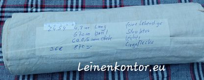 Leinenballen Vollansicht und Etikett