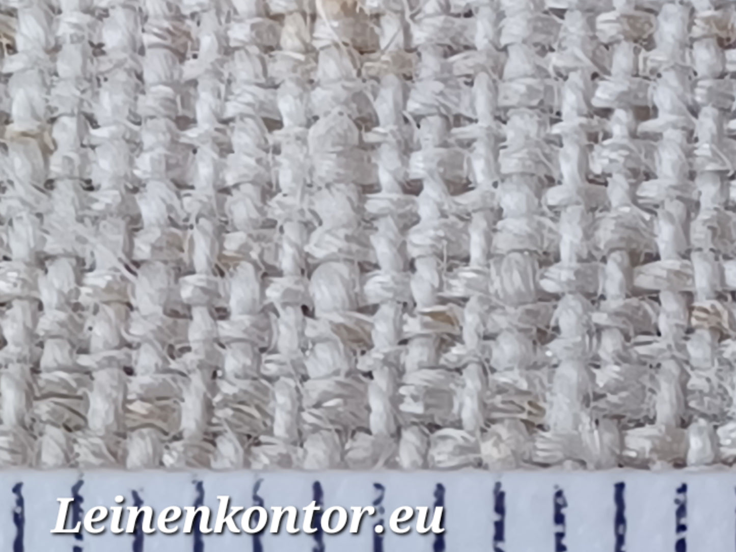 Schöne Leinenstruktur Textur mit Millimeterskala