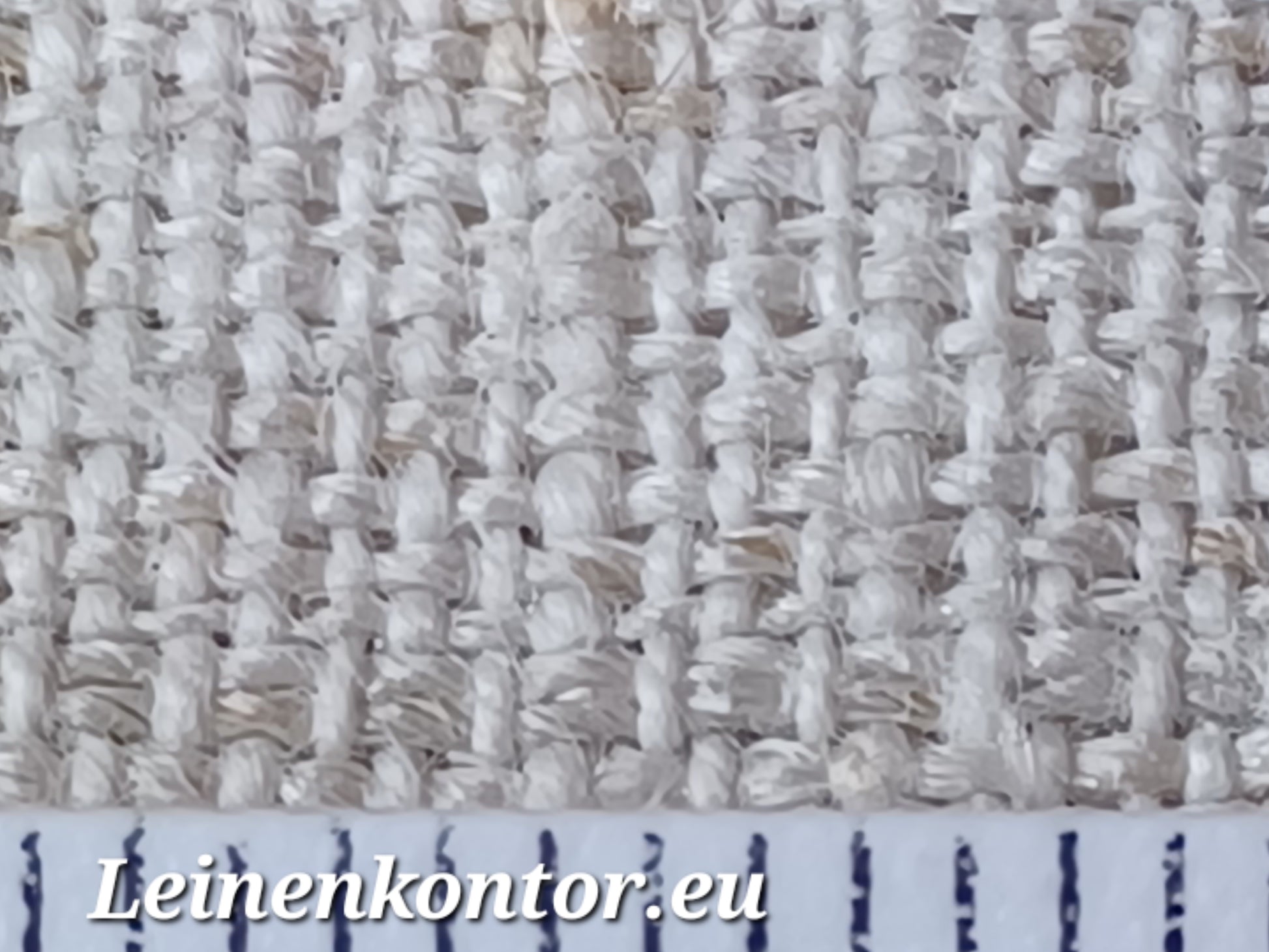 Schöne Leinenstruktur Textur mit Millimeterskala
