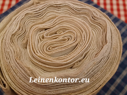 Leinenballen Ansicht gerollte Außenseite