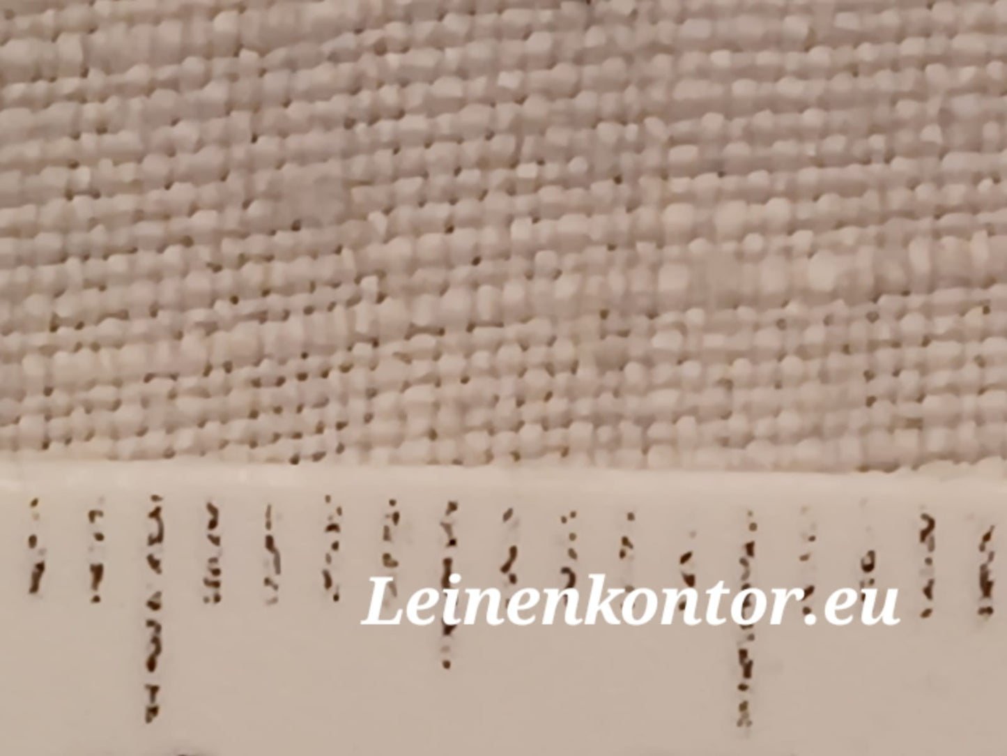 Leinenballen mit Millimeterskala 22 Fäden auf ein cm.