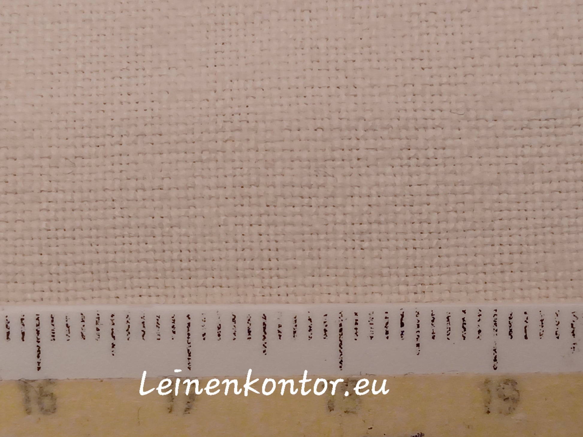 Leinenballen mit Millimeterskala 18 Fäden auf ein cm.