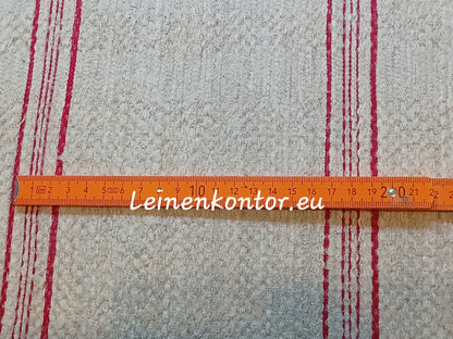 Leinenballen mit roten Streifen Handtuchleinen