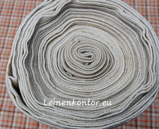 Leinenballen mit Ansicht auf gerollte Außenseite.