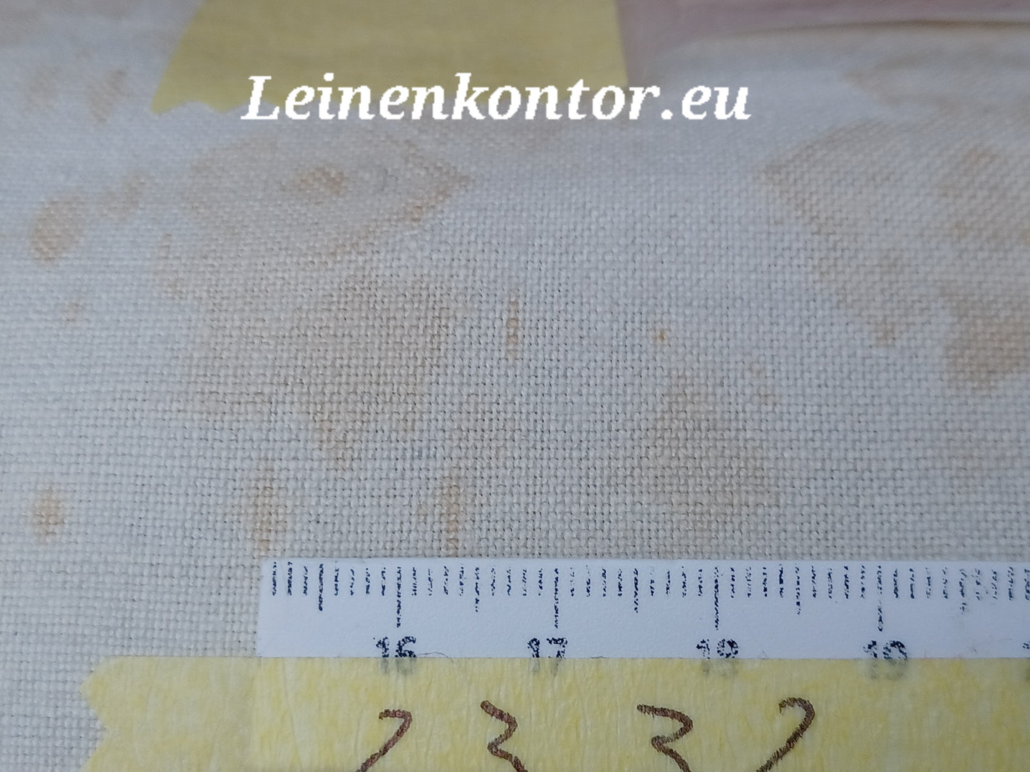 Leinenballen mit Millimeterskala 20 Fäden auf ein cm.