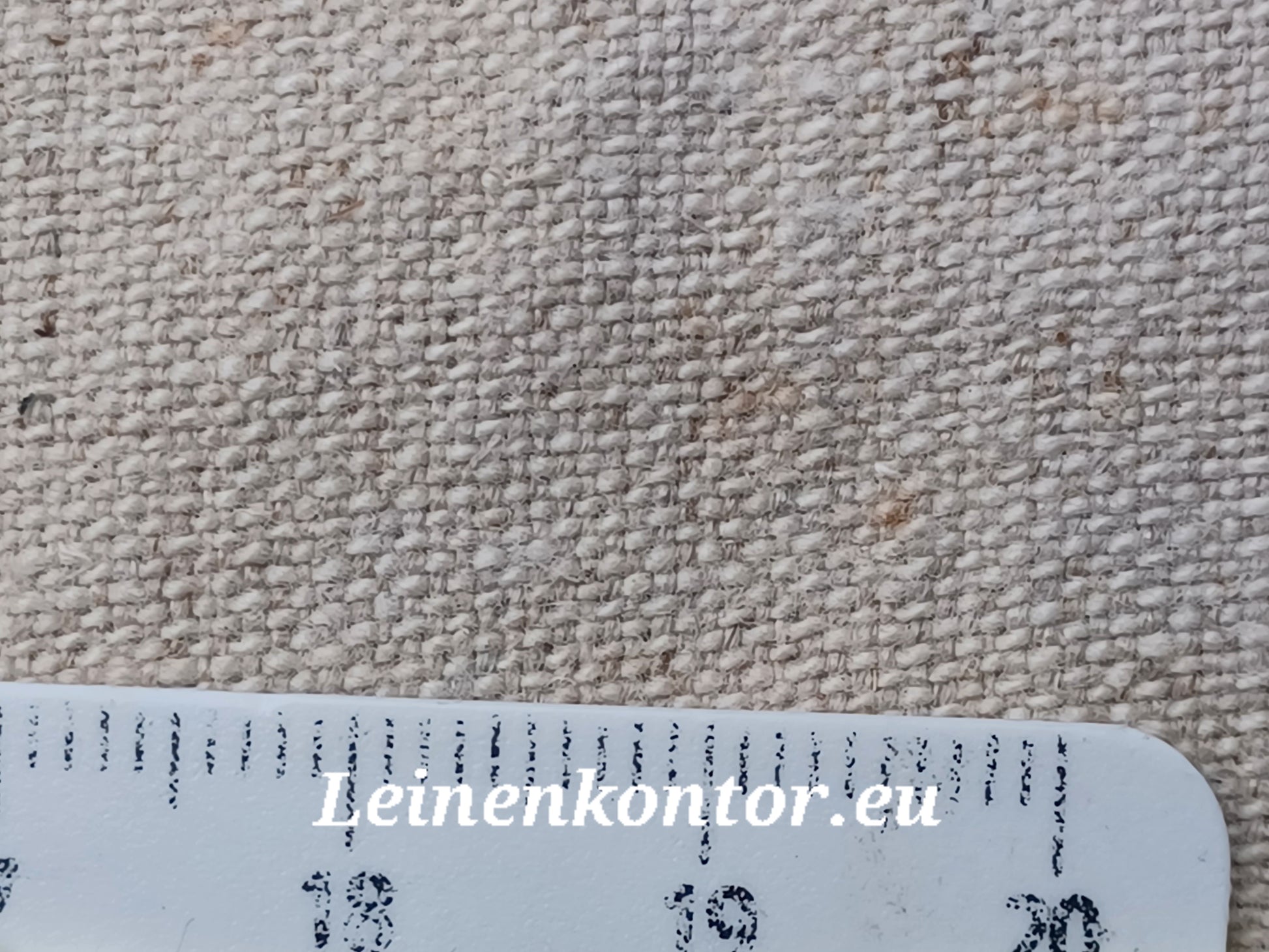 Leinenballen mit Millimeterskala 15 Fäden auf ein cm.