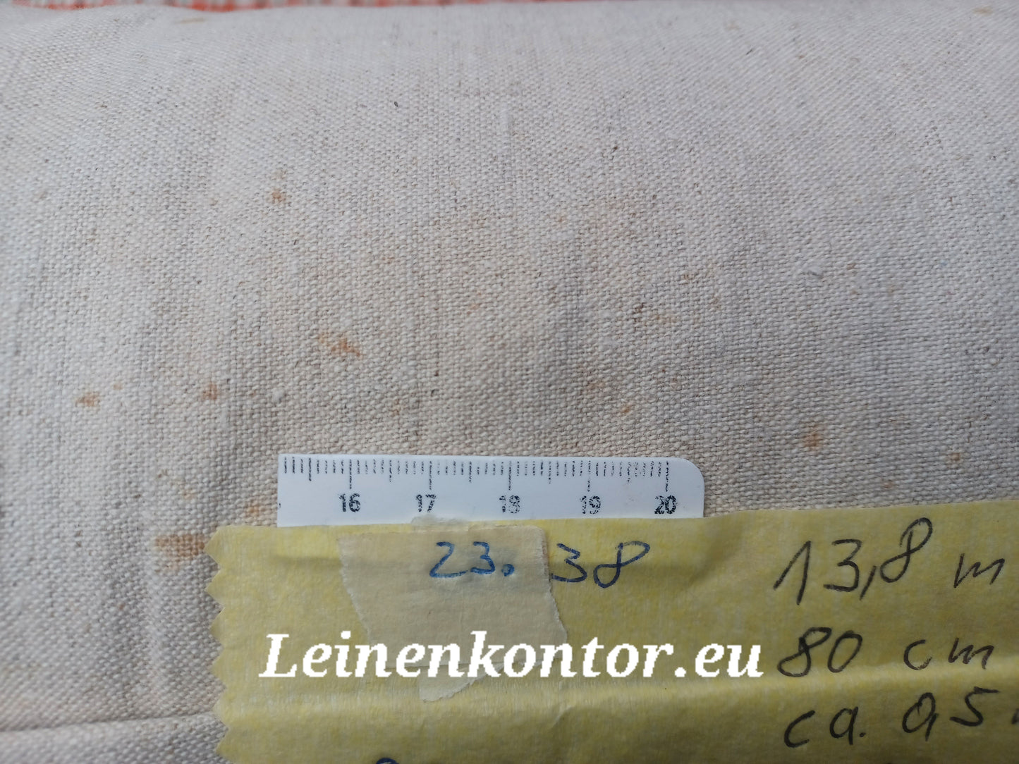 Leinenballen mit Millimeterskala 15 Fäden auf ein cm.