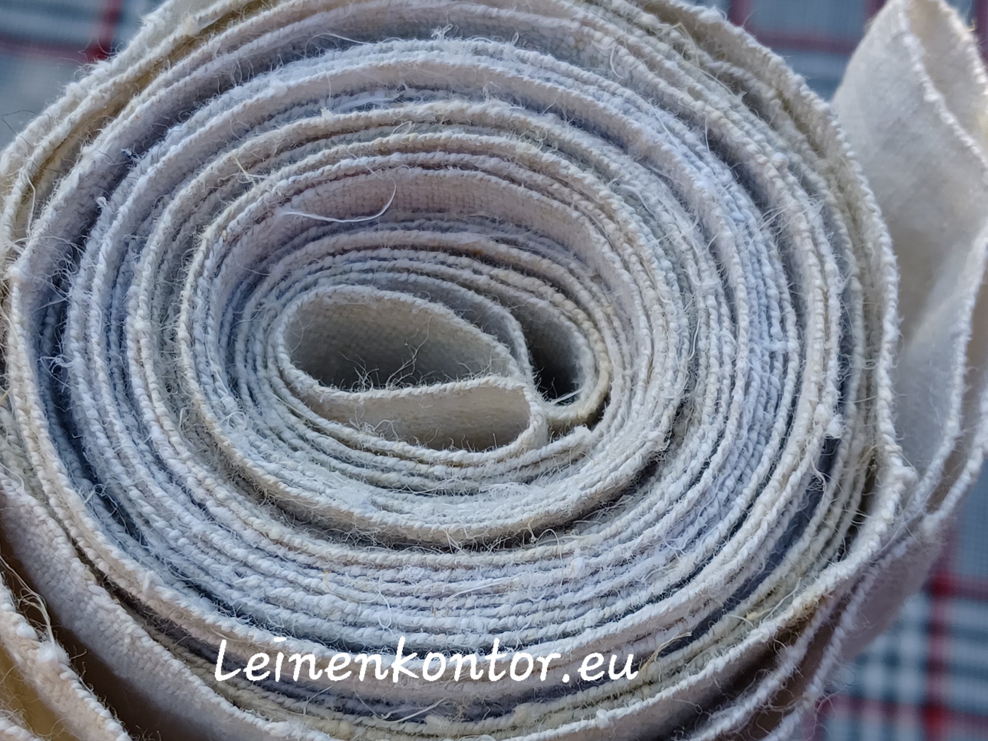 Leinenballen Ansicht gerollte Außenseite