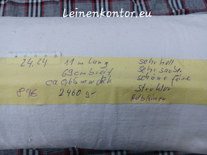 Leinenballen mit Etikett (Beschreibung)