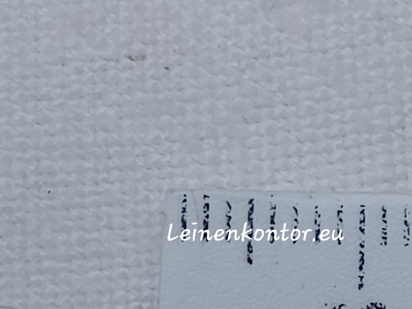 Leinenballen mit Millimeterskala 17 Fäden auf ein cm.