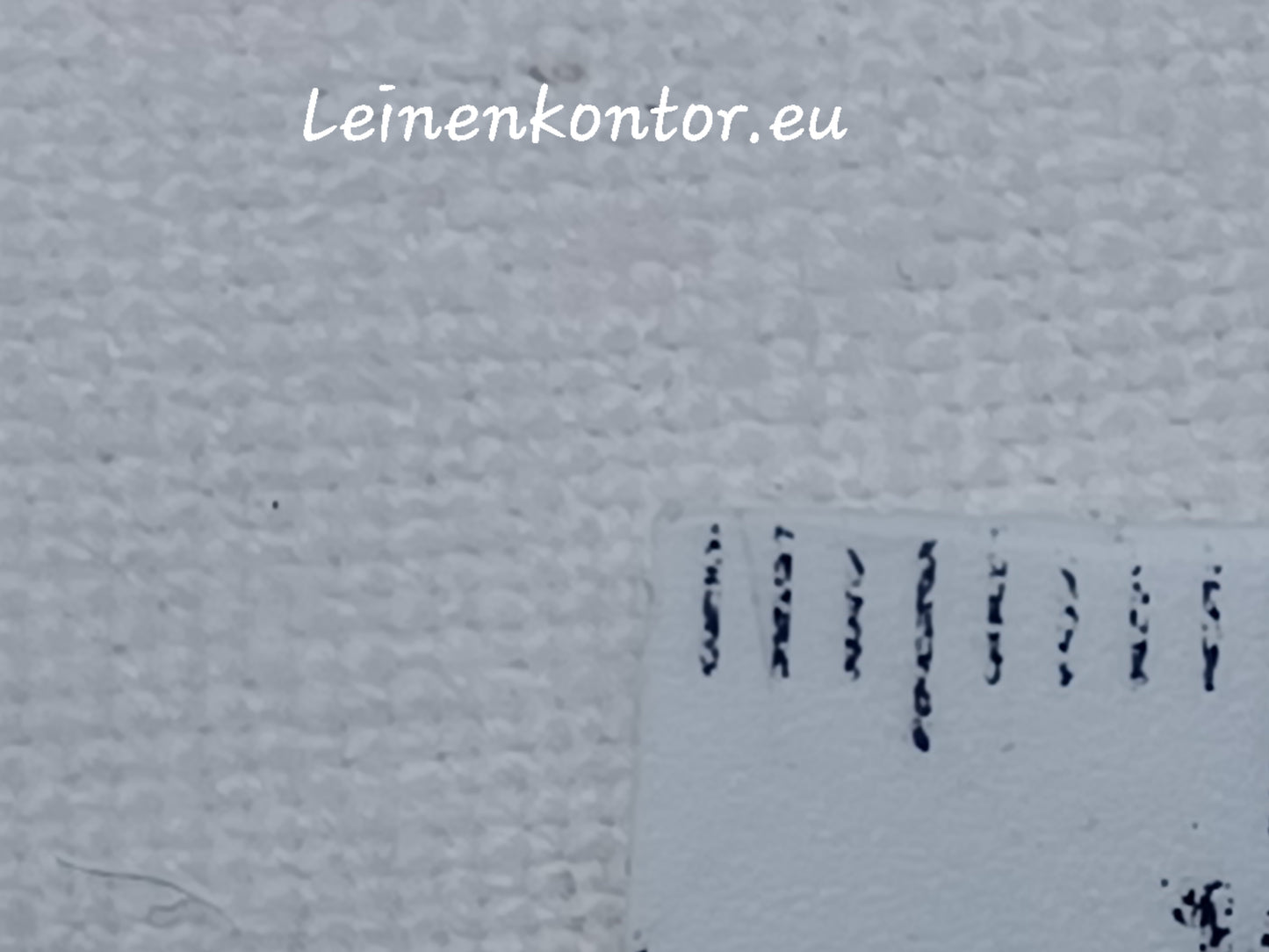 Leinenballen mit Millimeterskala 17 Fäden auf ein cm.