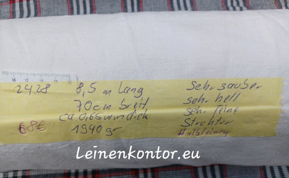 Leinenballen mit Etikett (Beschreibung)